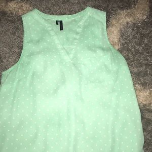 Polka dot tank top